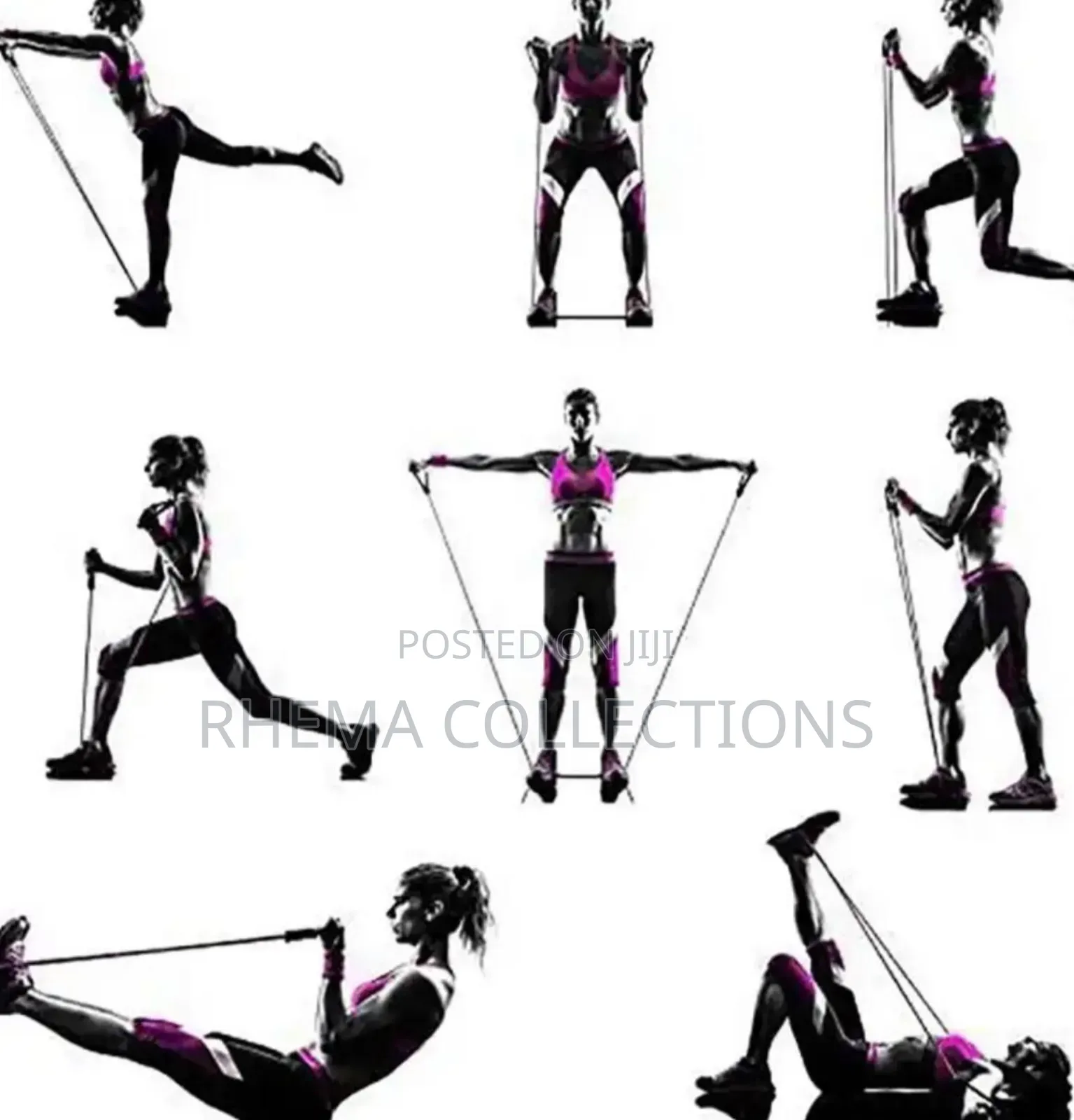 Exercise/Workout Bands With Handles for Men Women