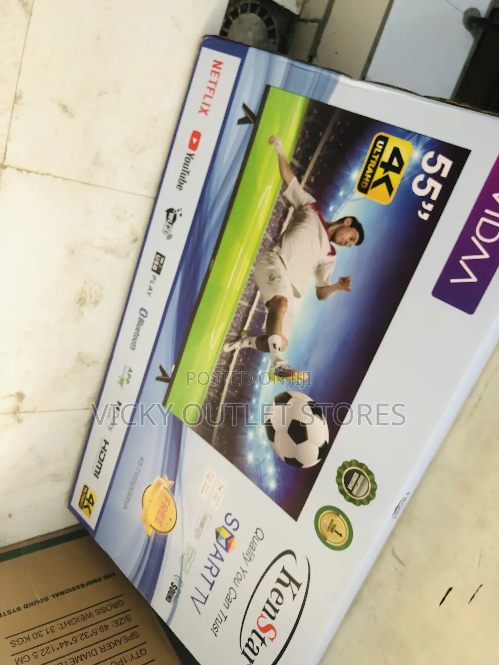 Kenstar 55” UHD4K Smart Tv
