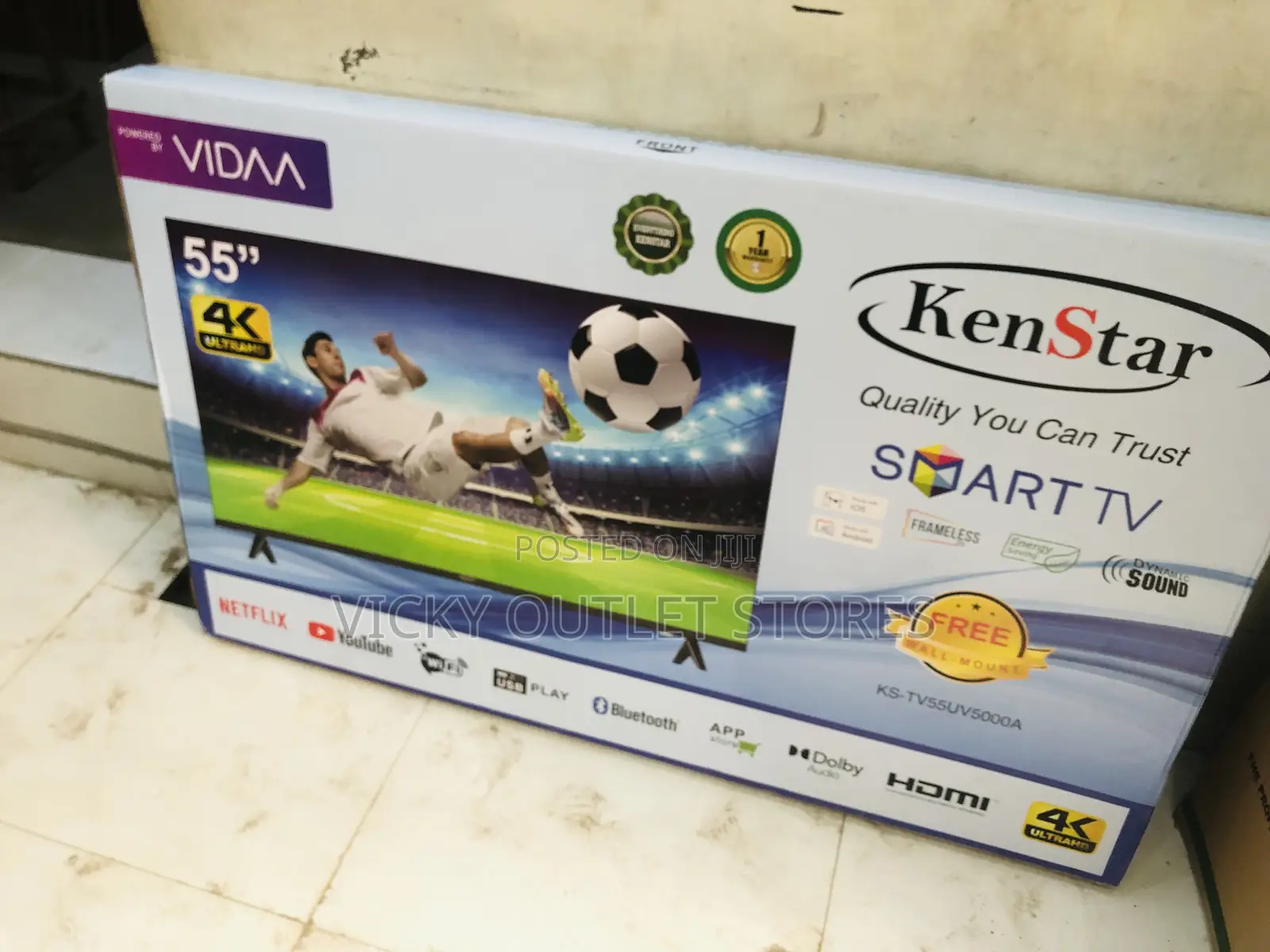 Kenstar 55” UHD4K Smart Tv