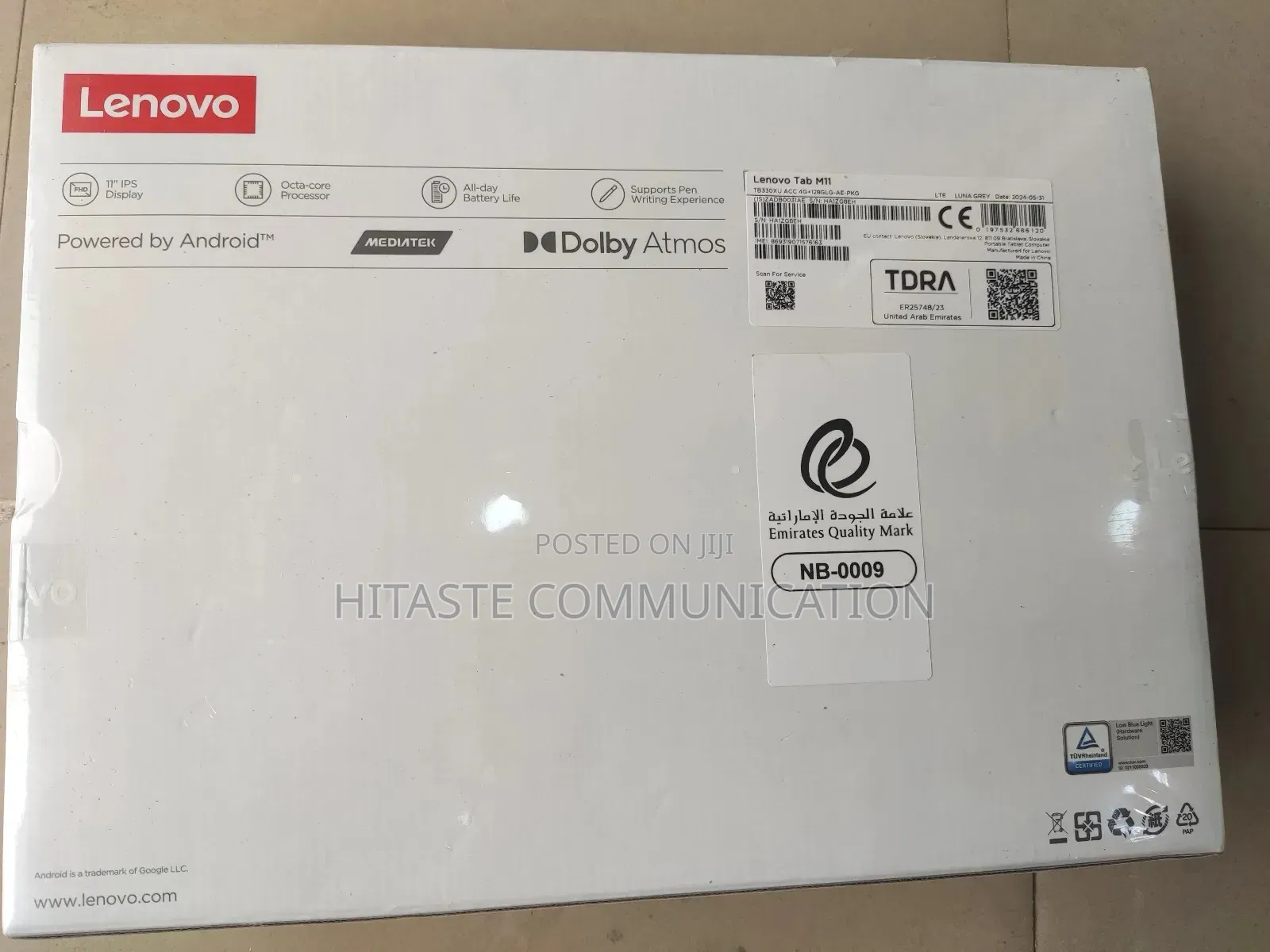 New Lenovo Tab M11 128 GB Gray