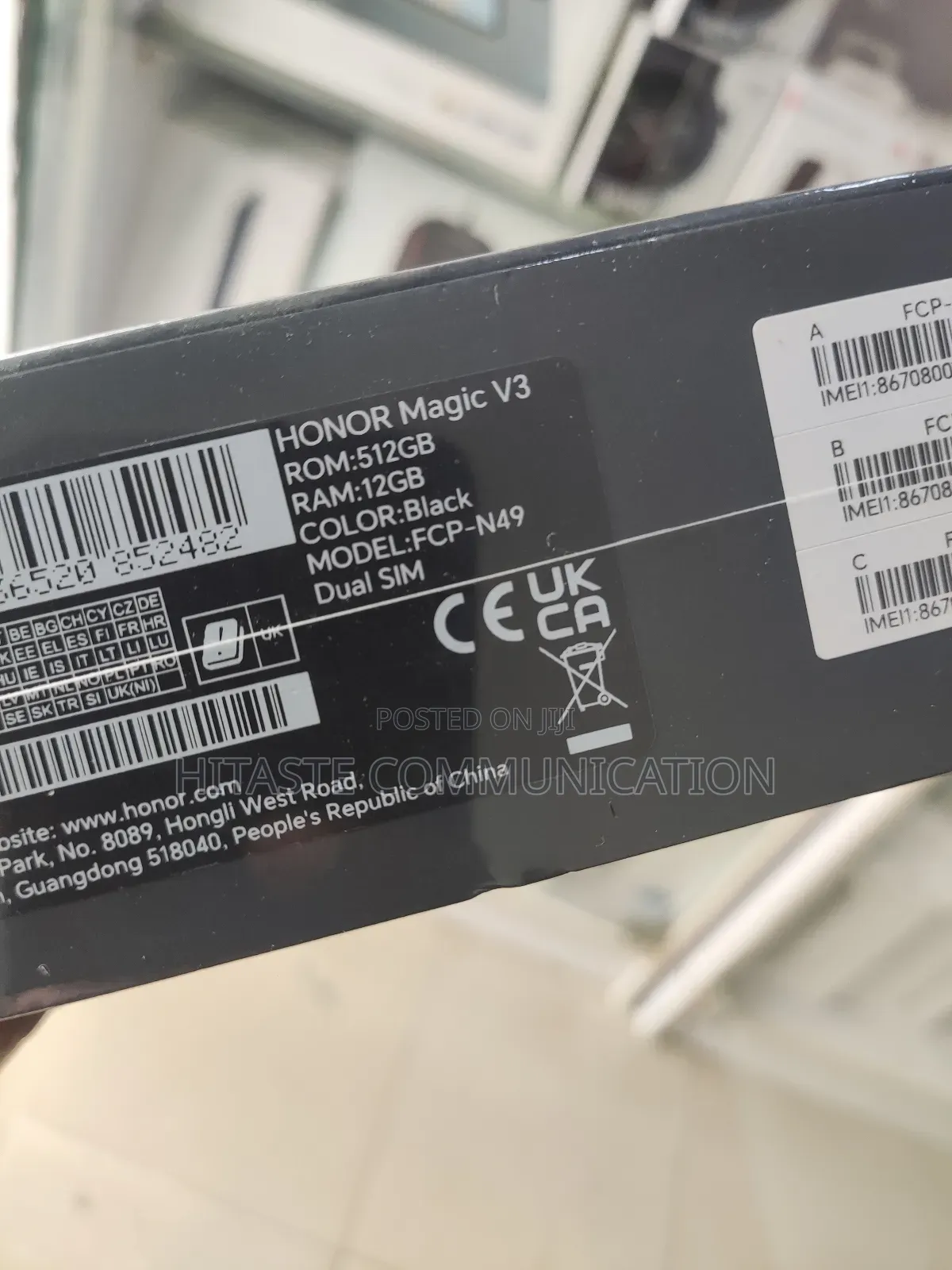 New Honor Magic V3 512 GB Black