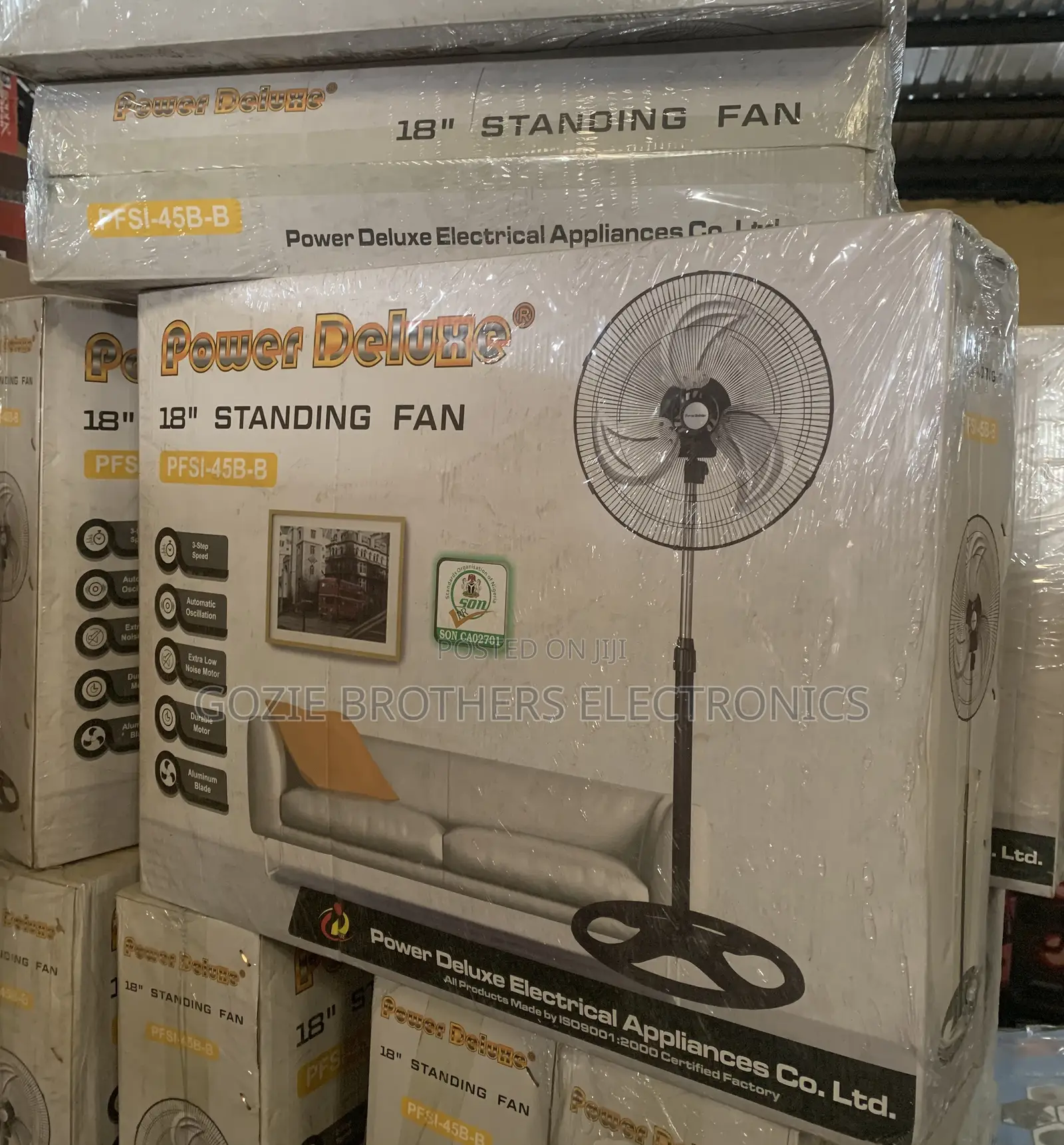 Power Deluxe 18 Inches Standing Fan