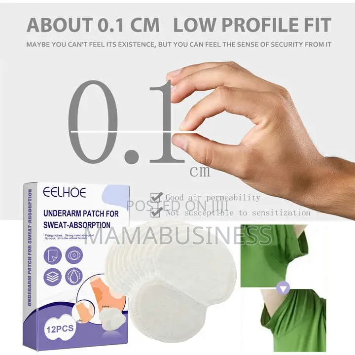Eelhoe Underarm Patch For Sweat-absorption - 12 PCS