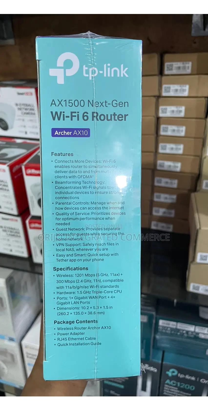 Ax1500 Next-Gen Wi-Fi 6 Router Archer Ax10 Tp-Link