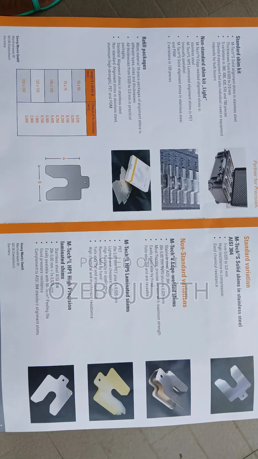 Alignment Shims