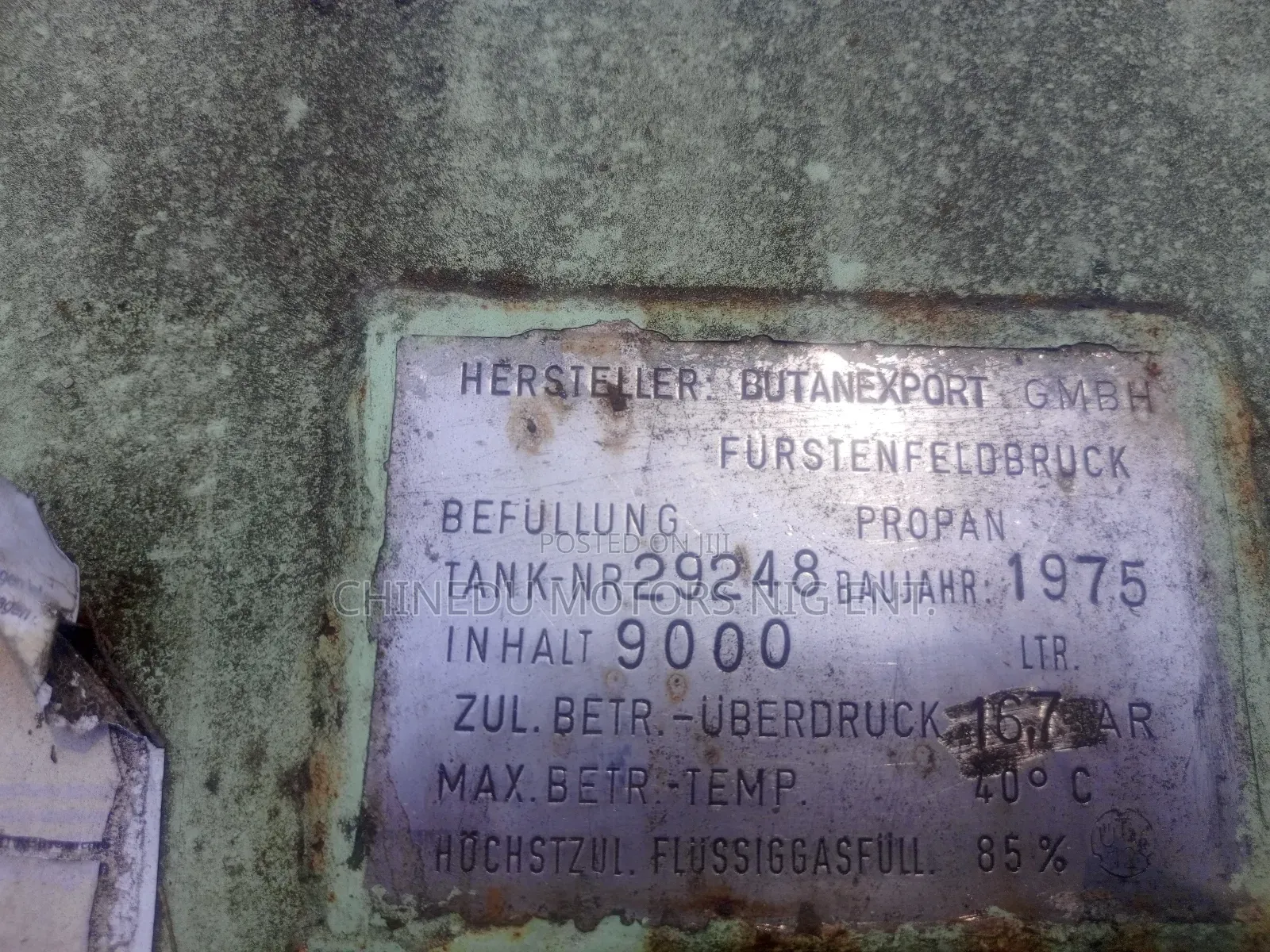 LPG Under Ground Storage Tank 4.5 Tons