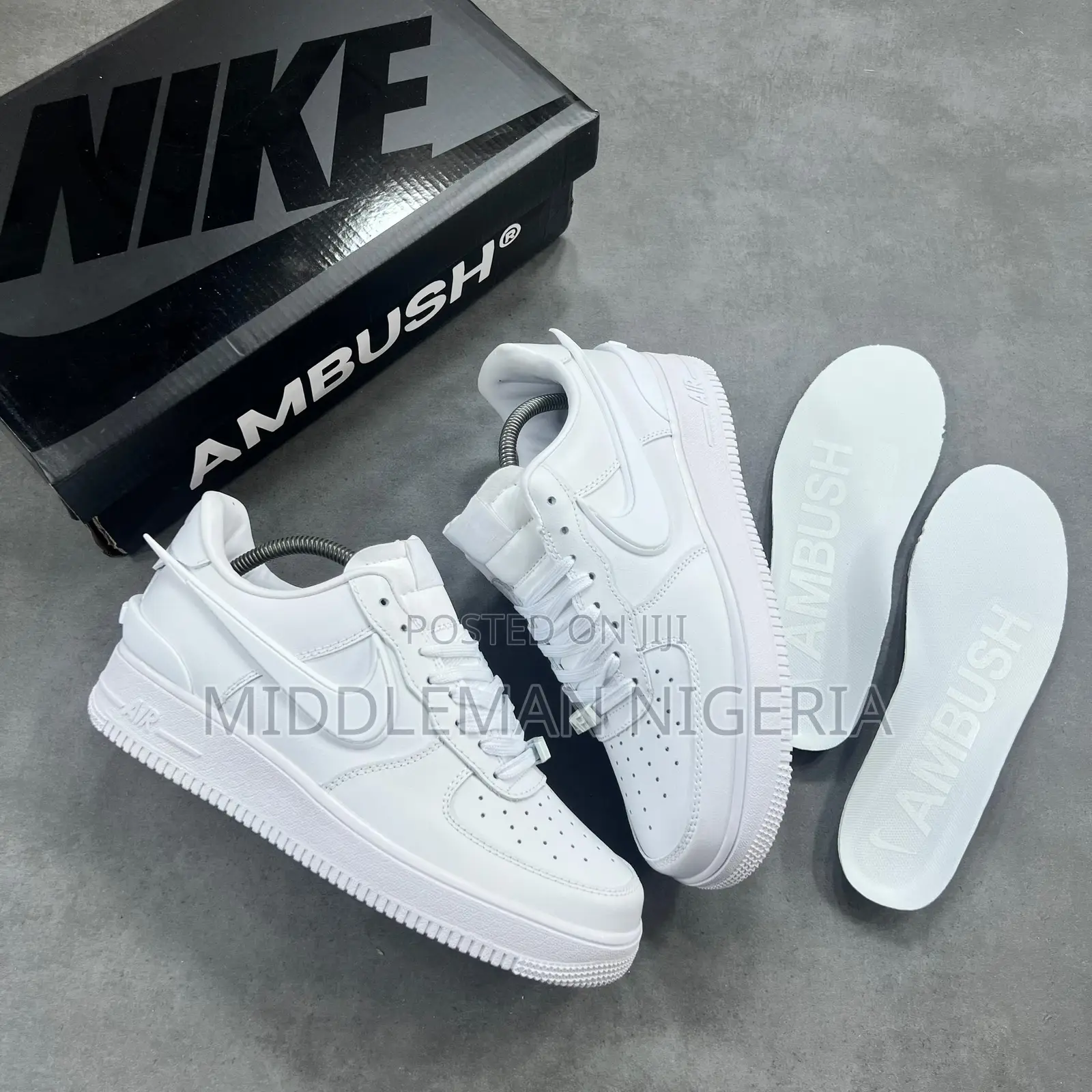 Nike Airforce 1 Ambush Triple White Sneakers