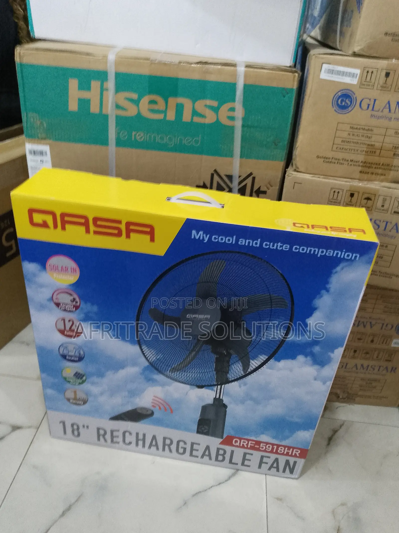 Modern Qasa Rechargable Fan 18inches