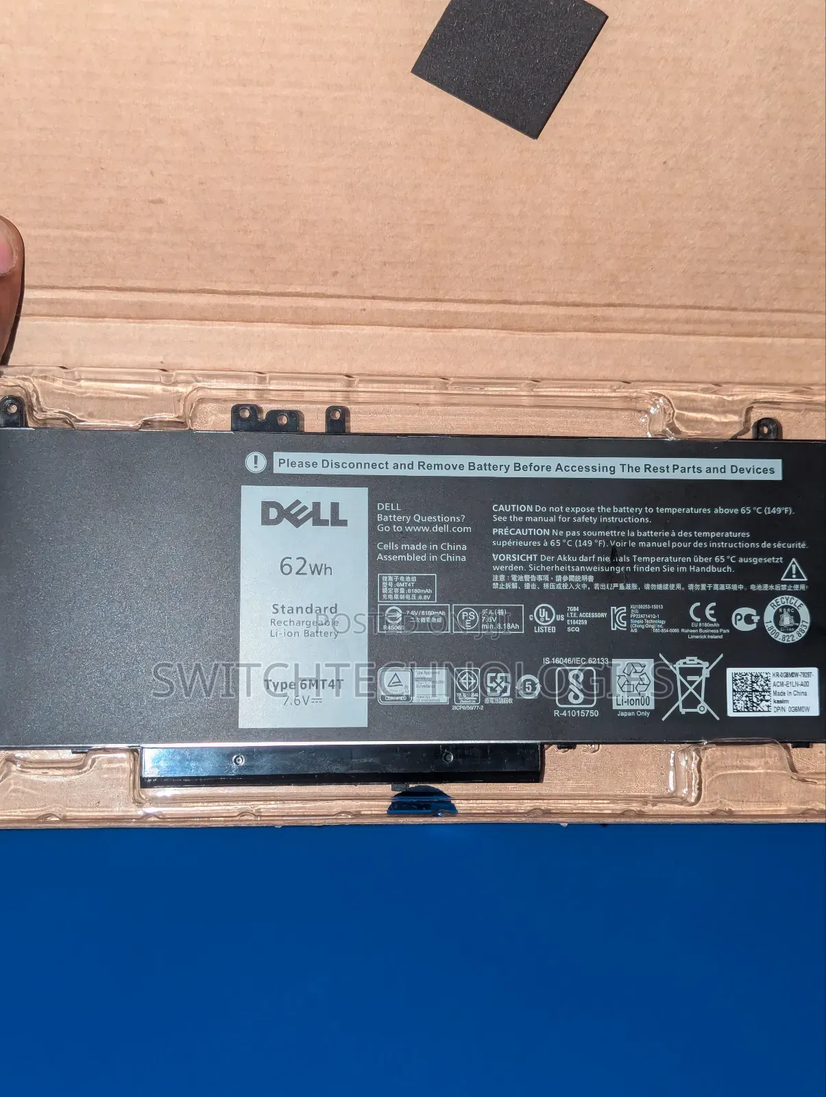 Laptop BATTERY for Dell Latitude E5470 Precision 3510