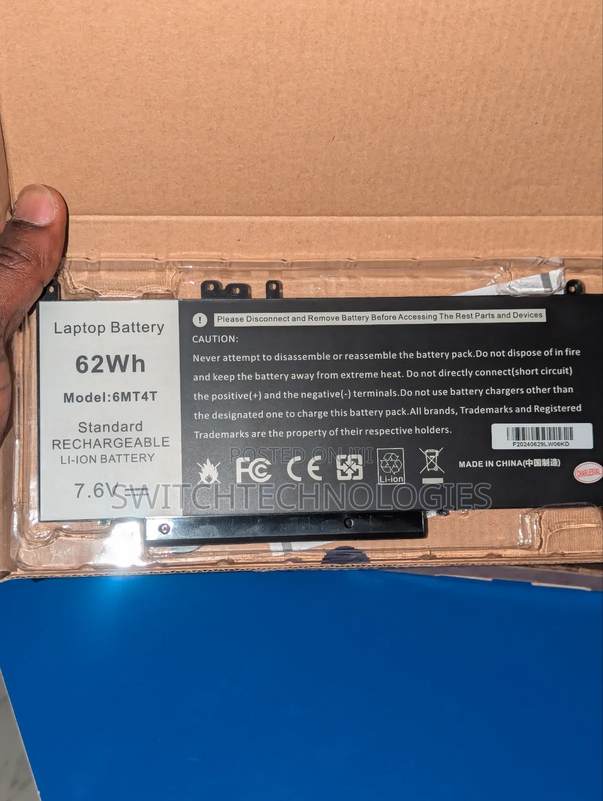 Laptop BATTERY for Dell Latitude E5470 Precision 3510