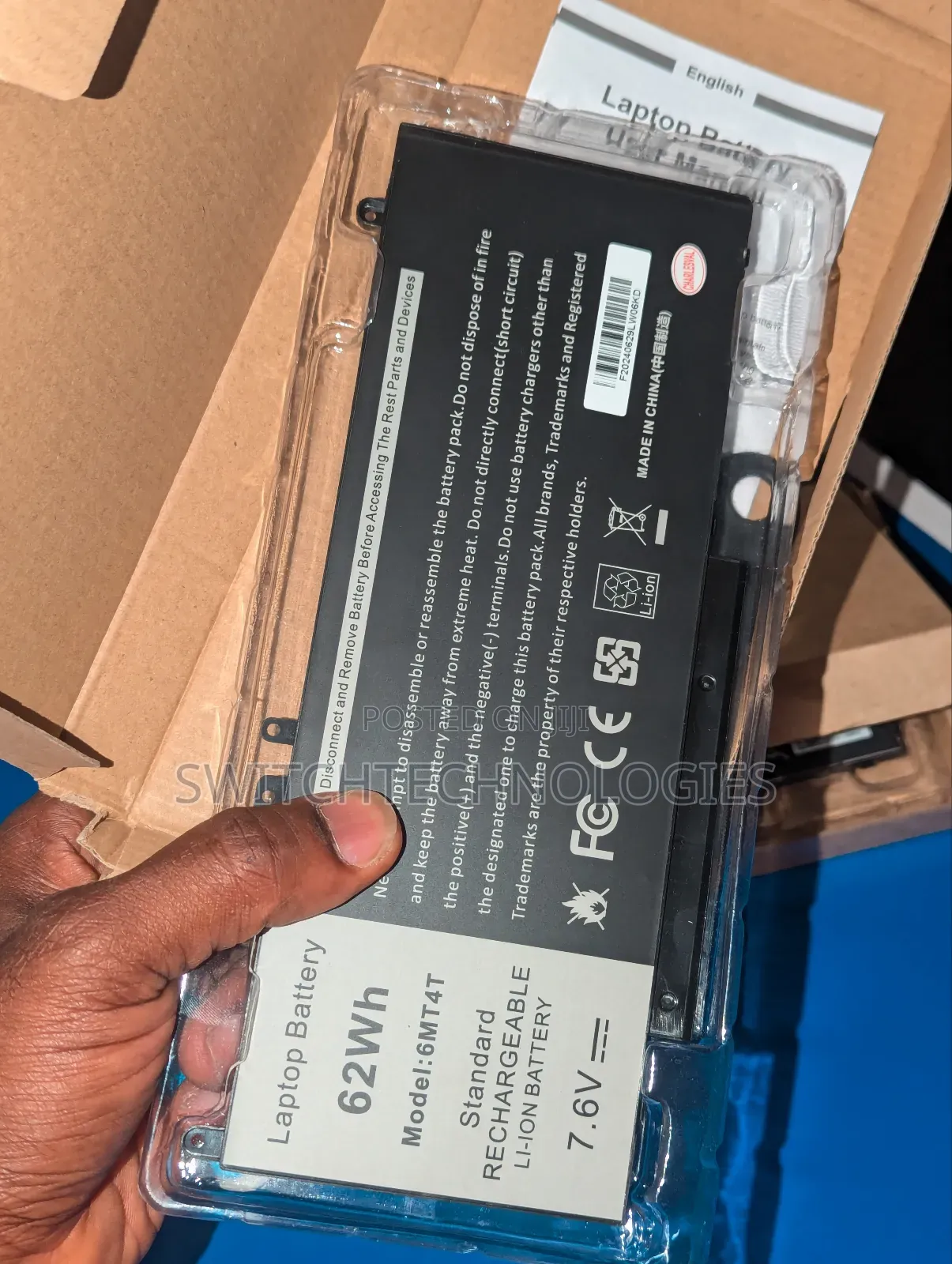 Laptop BATTERY for Dell Latitude E5470 Precision 3510