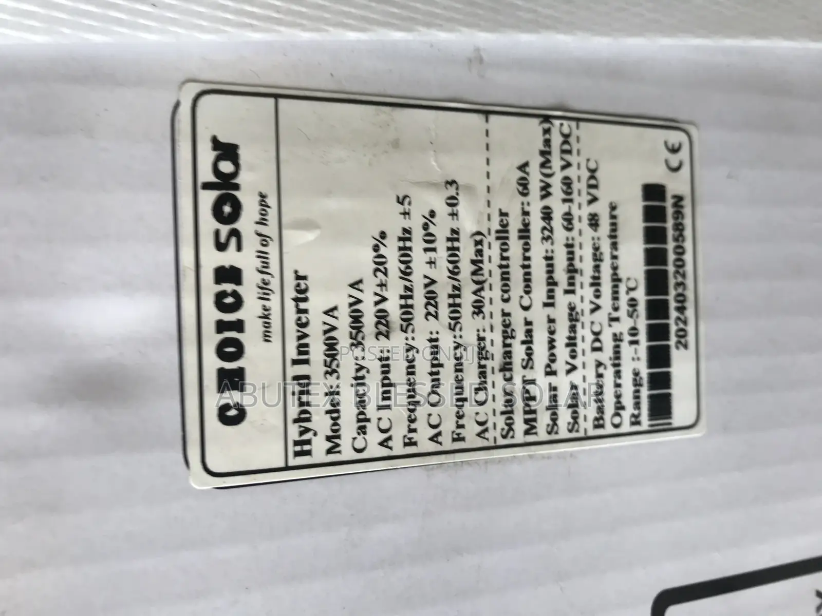 3.5kva 48v Choice Inverter Hybrid