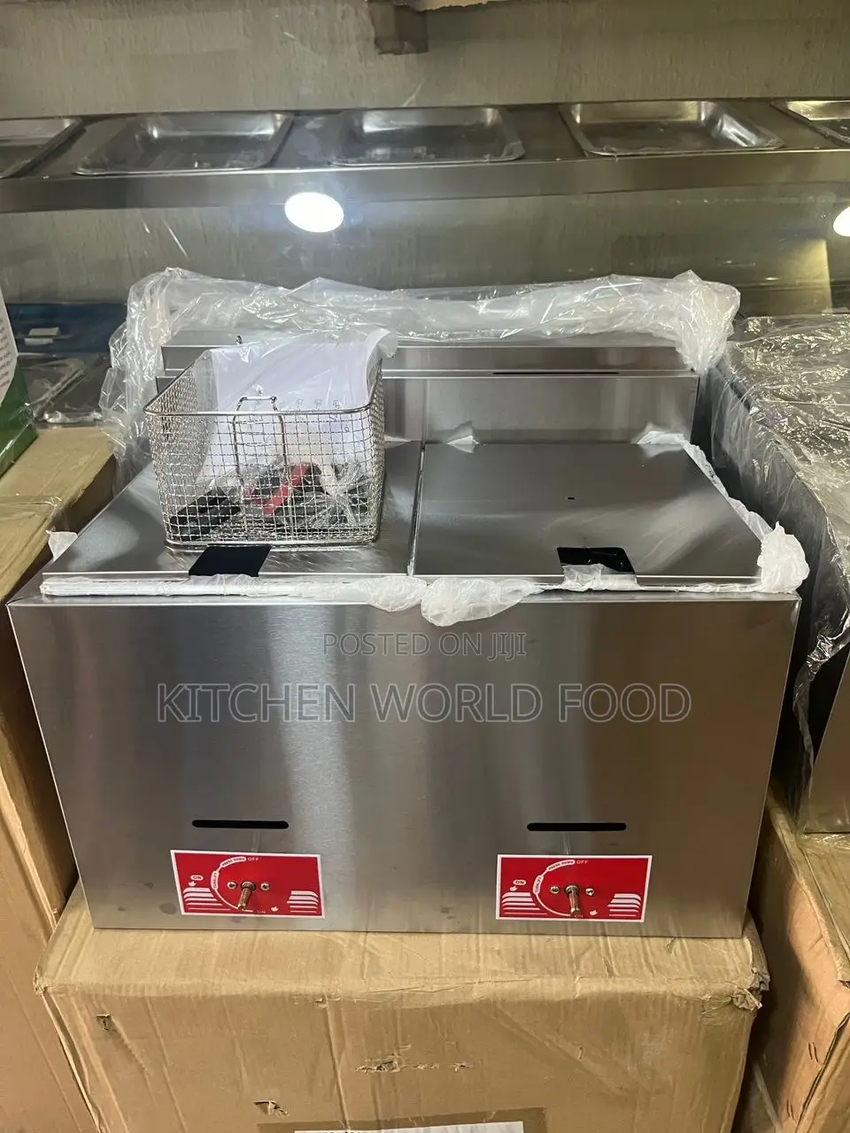 Industrial 10litr Double Basket Gas Deep Fryer