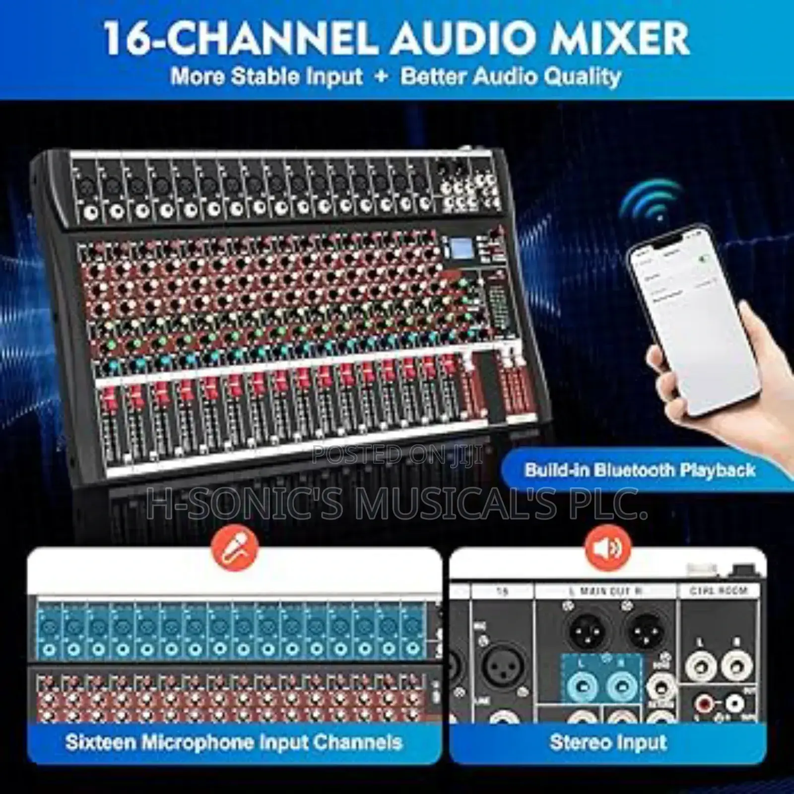Quality 16' Channel Yamaha Mixer