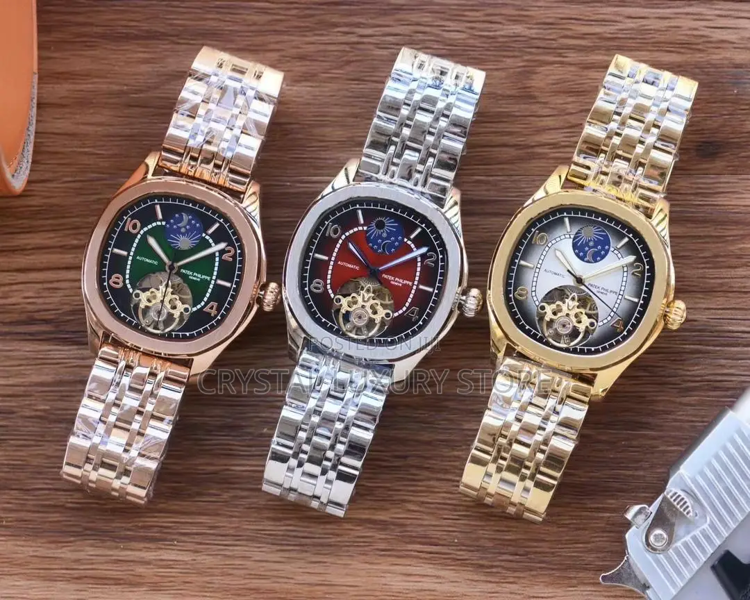 Patek Philippe Quality Luxury Men Chain Strap Wristwatch