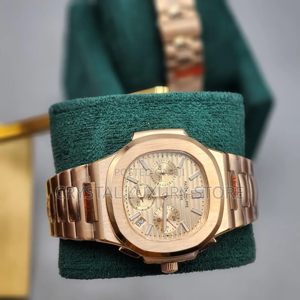 Patek Philippe Quality Luxury Men Chain Strap Wristwatch