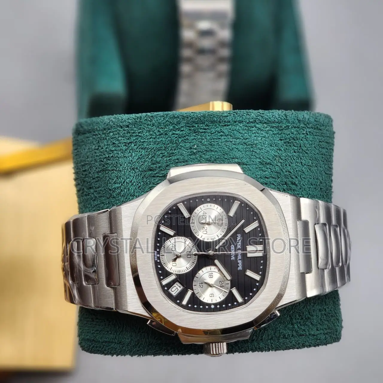 Patek Philippe Quality Luxury Men Chain Strap Wristwatch