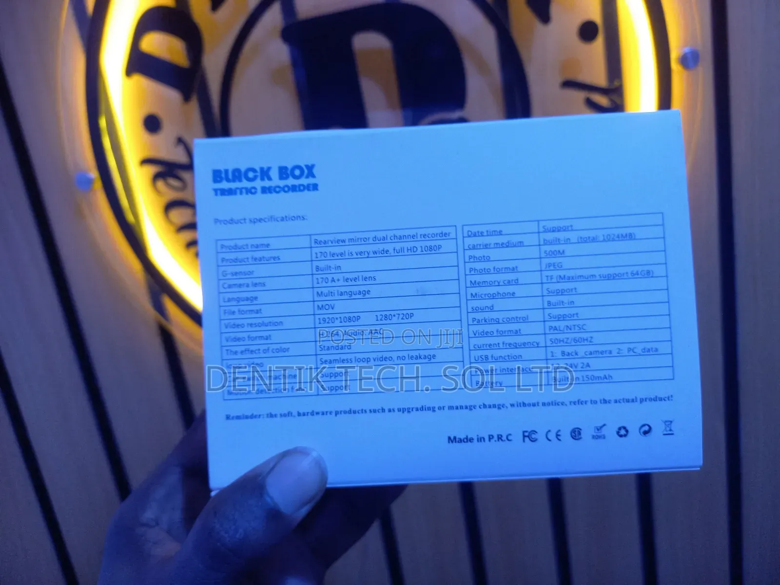 Higher Definition Black Box Traffic Recorder 1080p