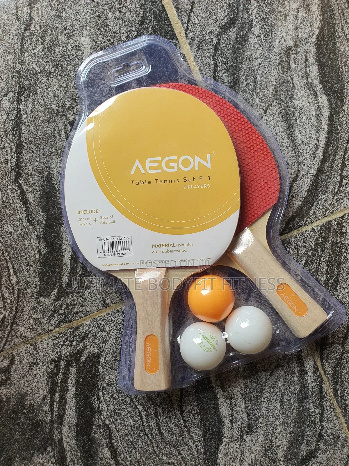Brand New Aegon P-1 Table Tennis Bat
