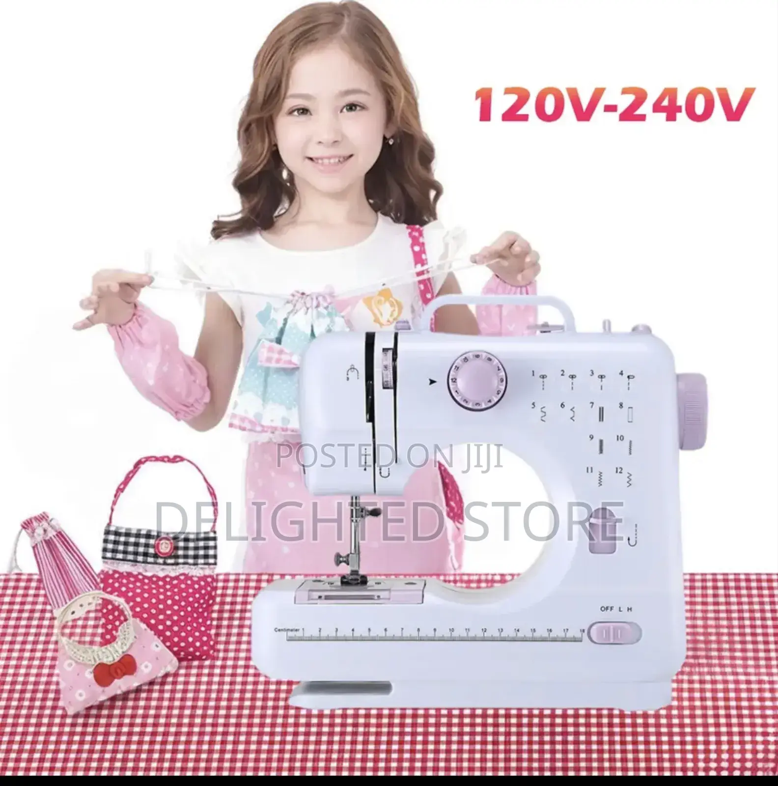 Multifunctional Battery-Operated Electric Sewing Machine