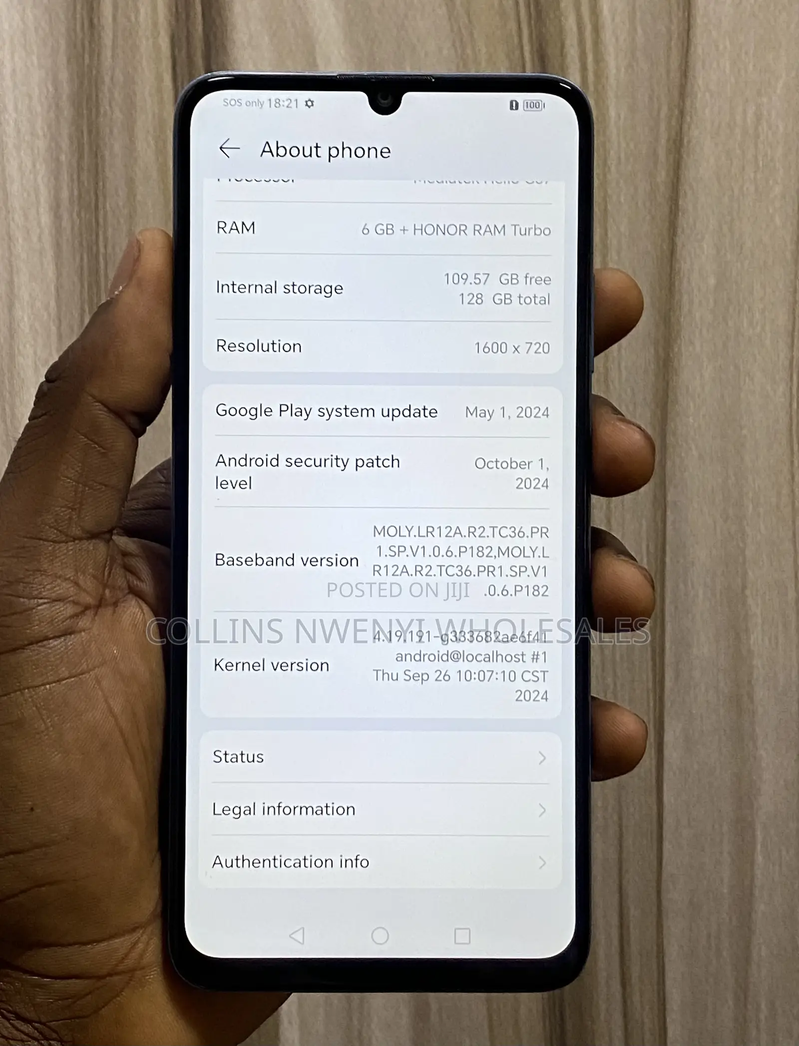 Honor X7a 128 GB Green