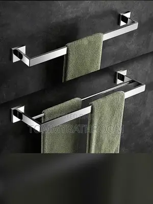 Chrome Single and Double Towel Rail