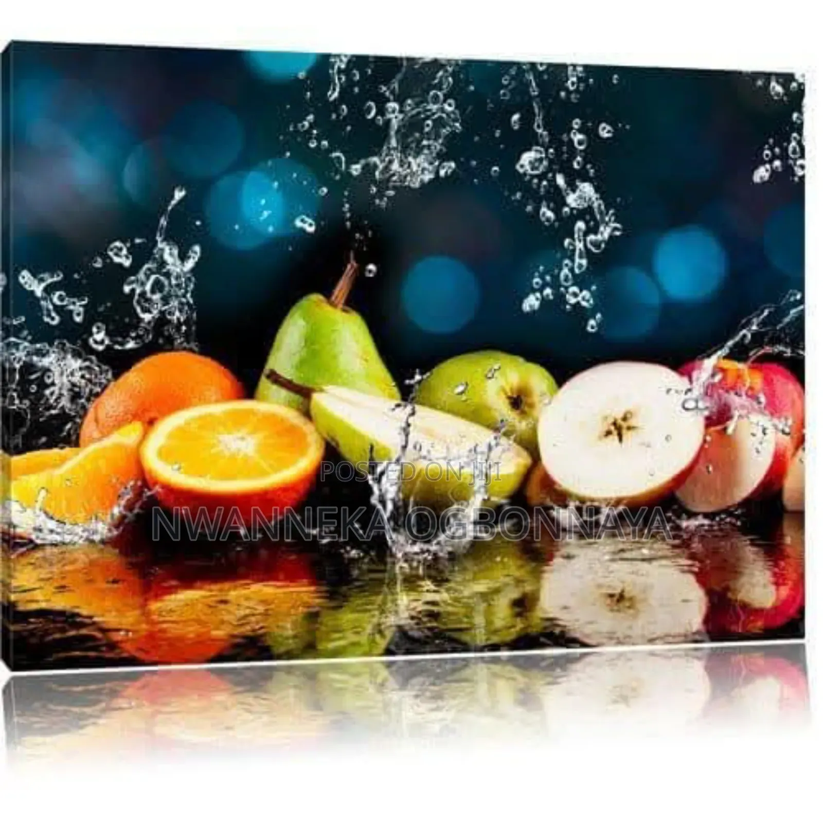 Fresh Fruit Vegetables in Water Large Wall Pictures