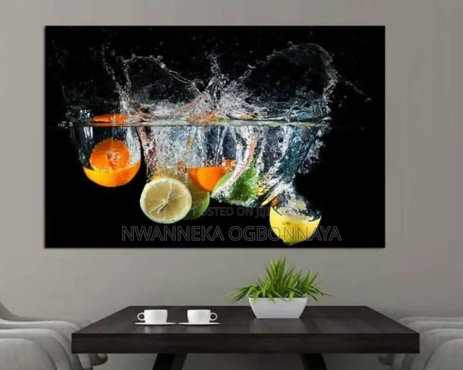 Fresh Fruit Vegetables in Water Large Wall Pictures