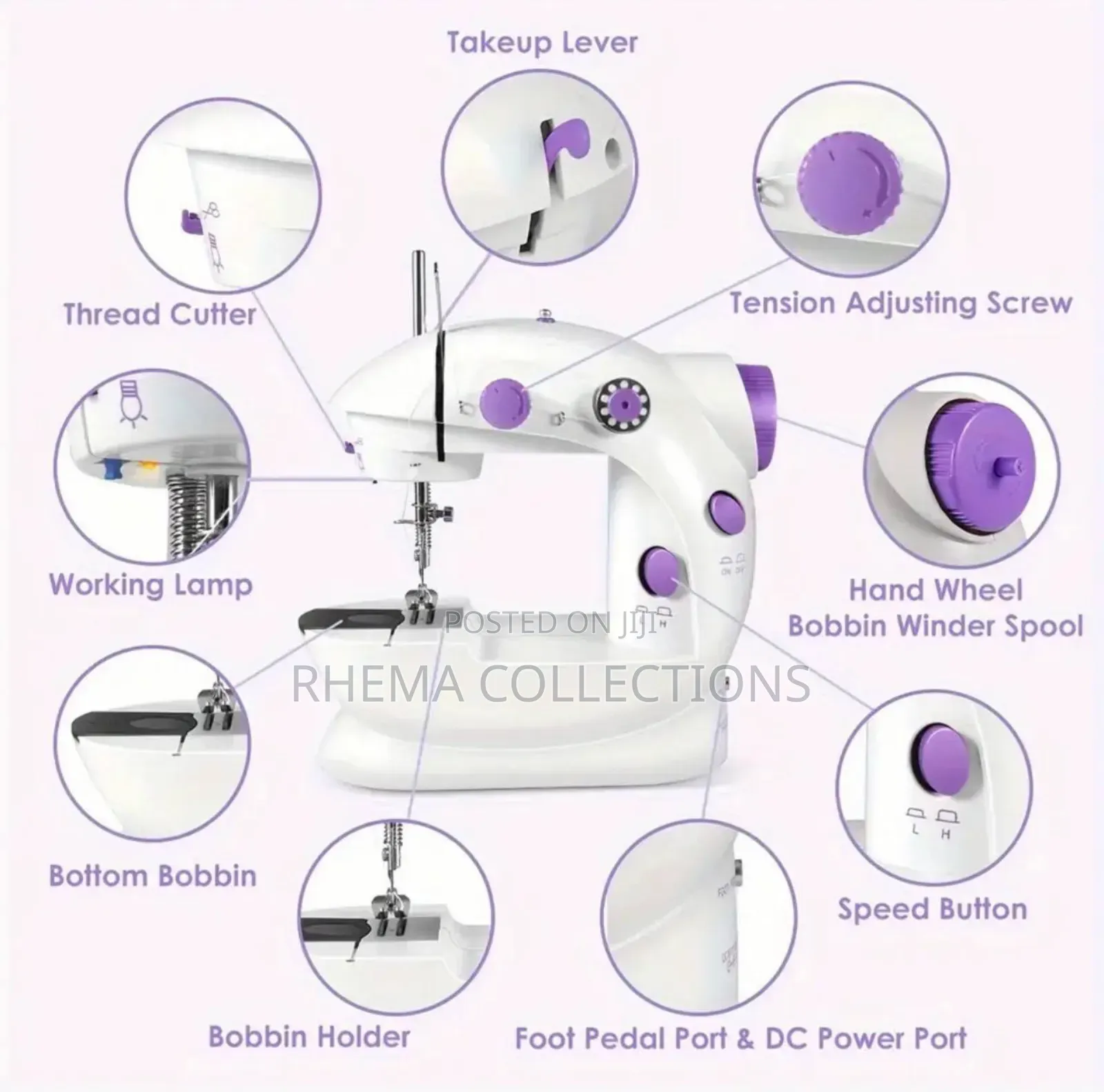 Battery-operated Electric Sewing Machine (Model Sc-5504)