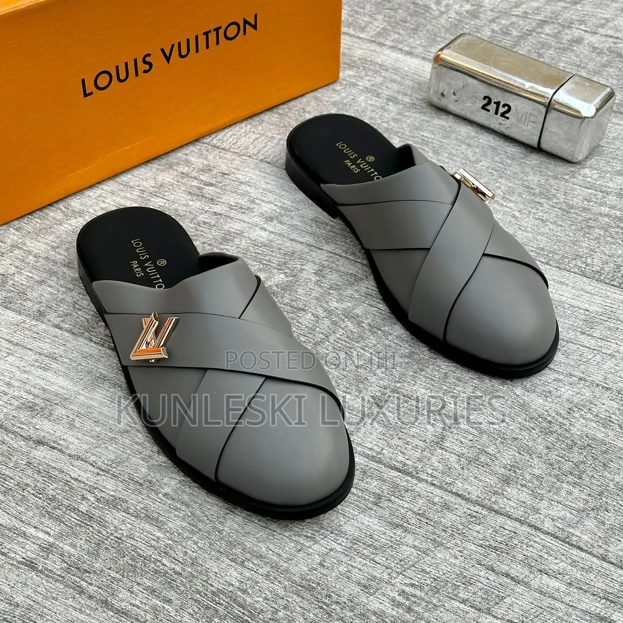 Original Louis Vuitton Men Half Shoe in 3 Colorways