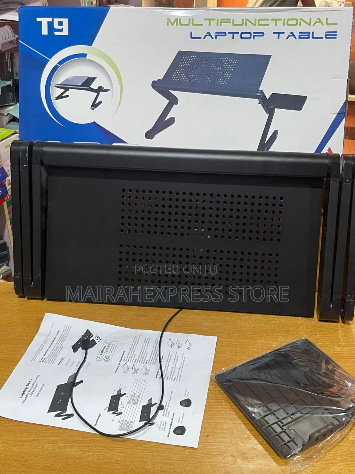 360° Multifunctional Laptop Stand, Mouse Base Cooling Fan