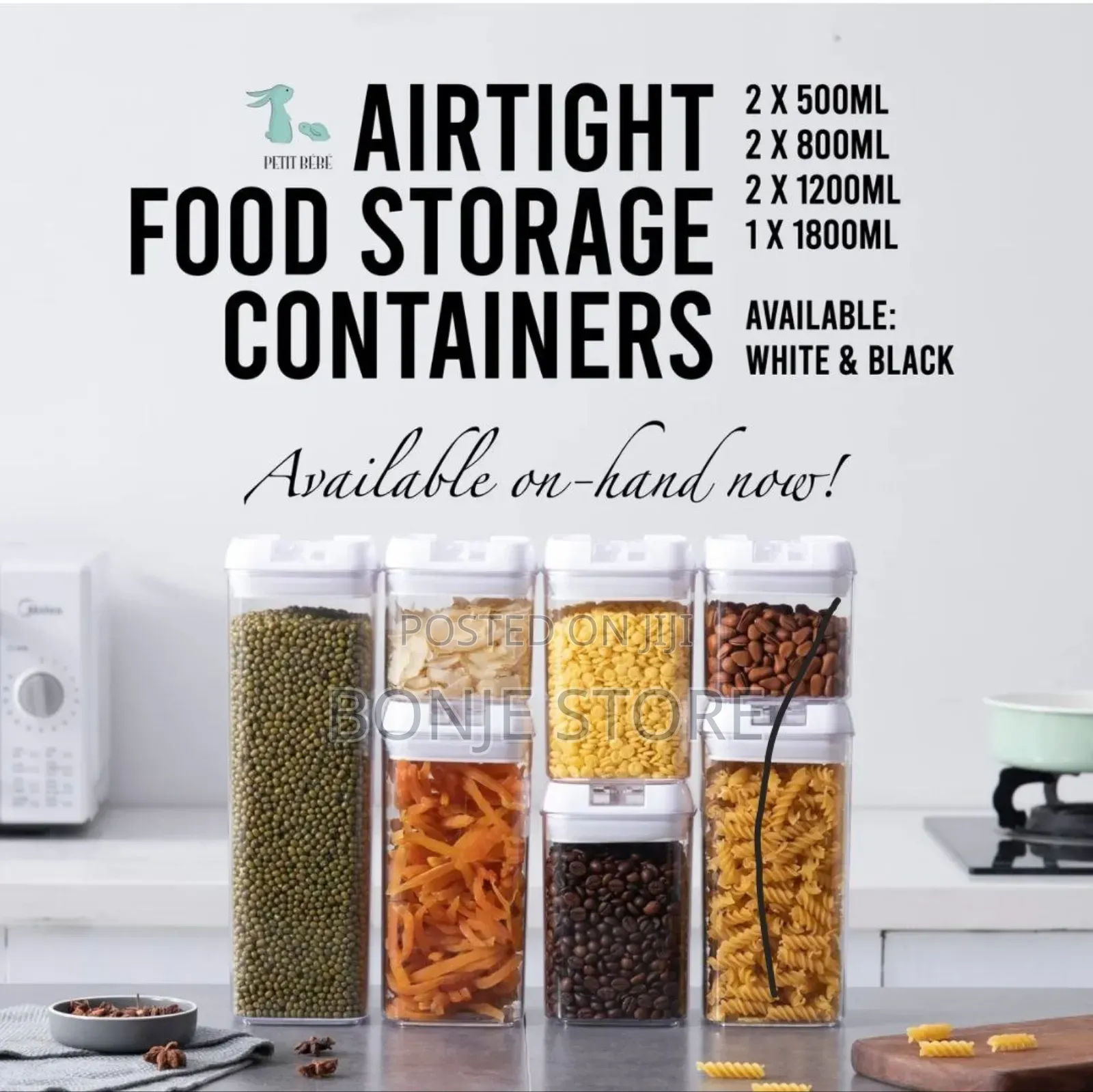 7 Pieces Airtight Food Storage Containers