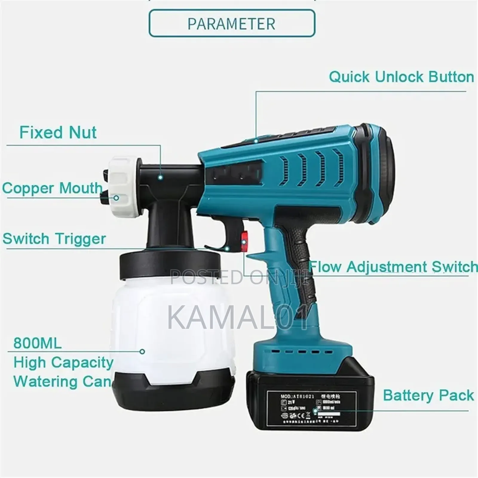 Rechargeable Paint Sprayer for Walls and Ceilings
