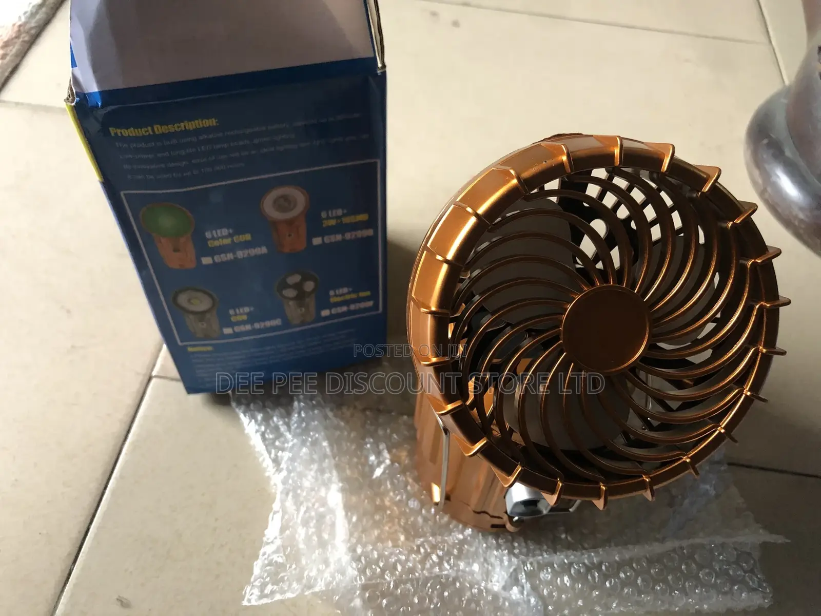 Rechargeable LED Solar Fan and Lamp, GSH-9299