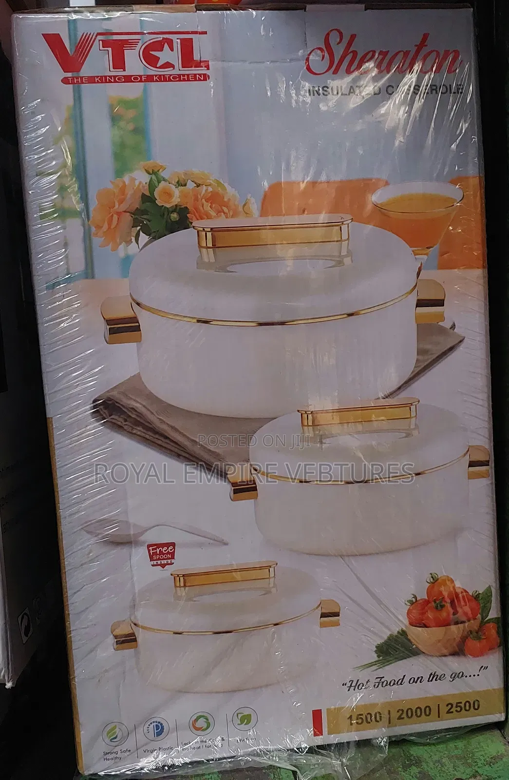 Set of 3 Sheraton Insulated Casserole