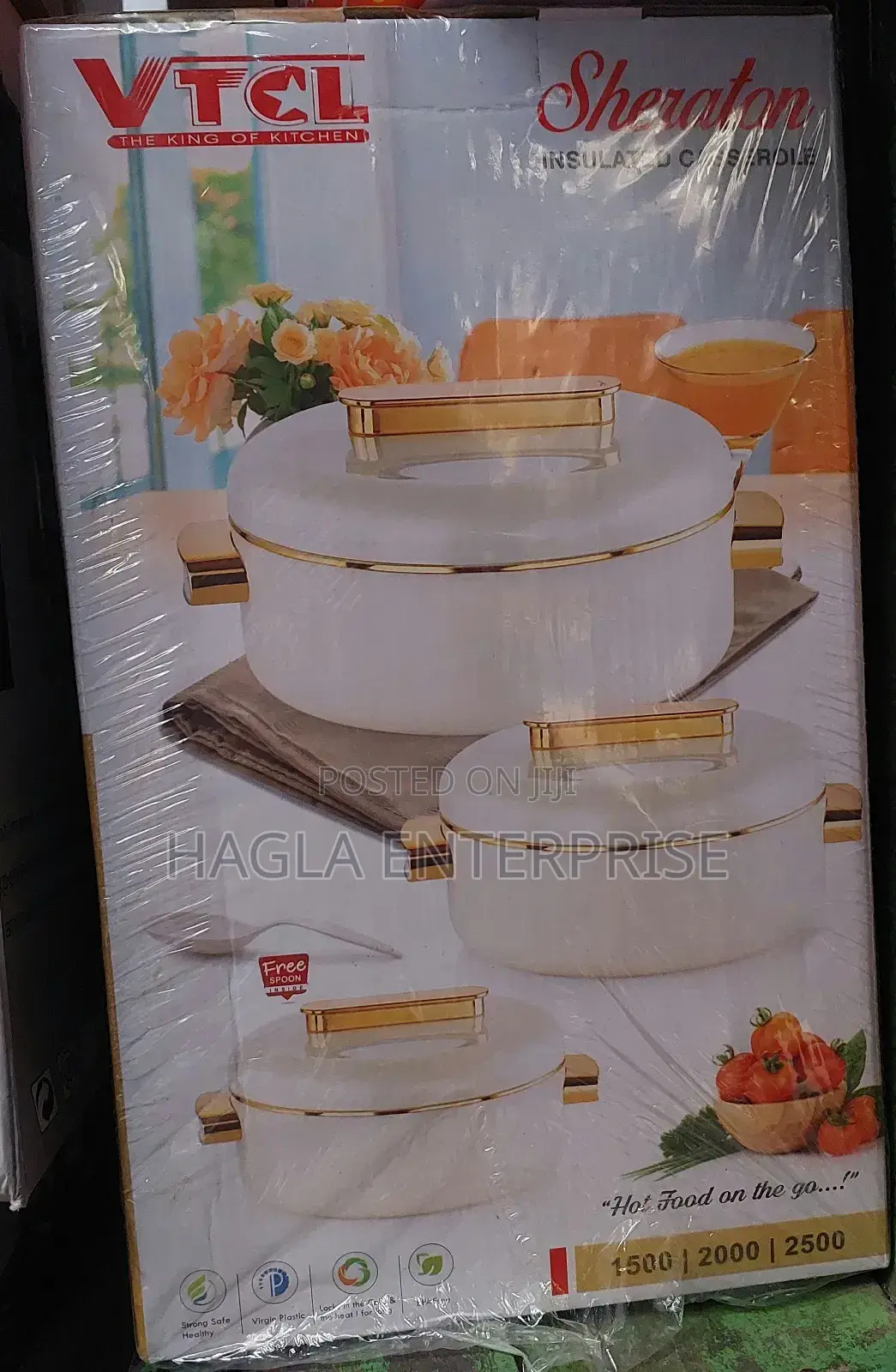 Set of 3 Sheraton Insulated Casserole