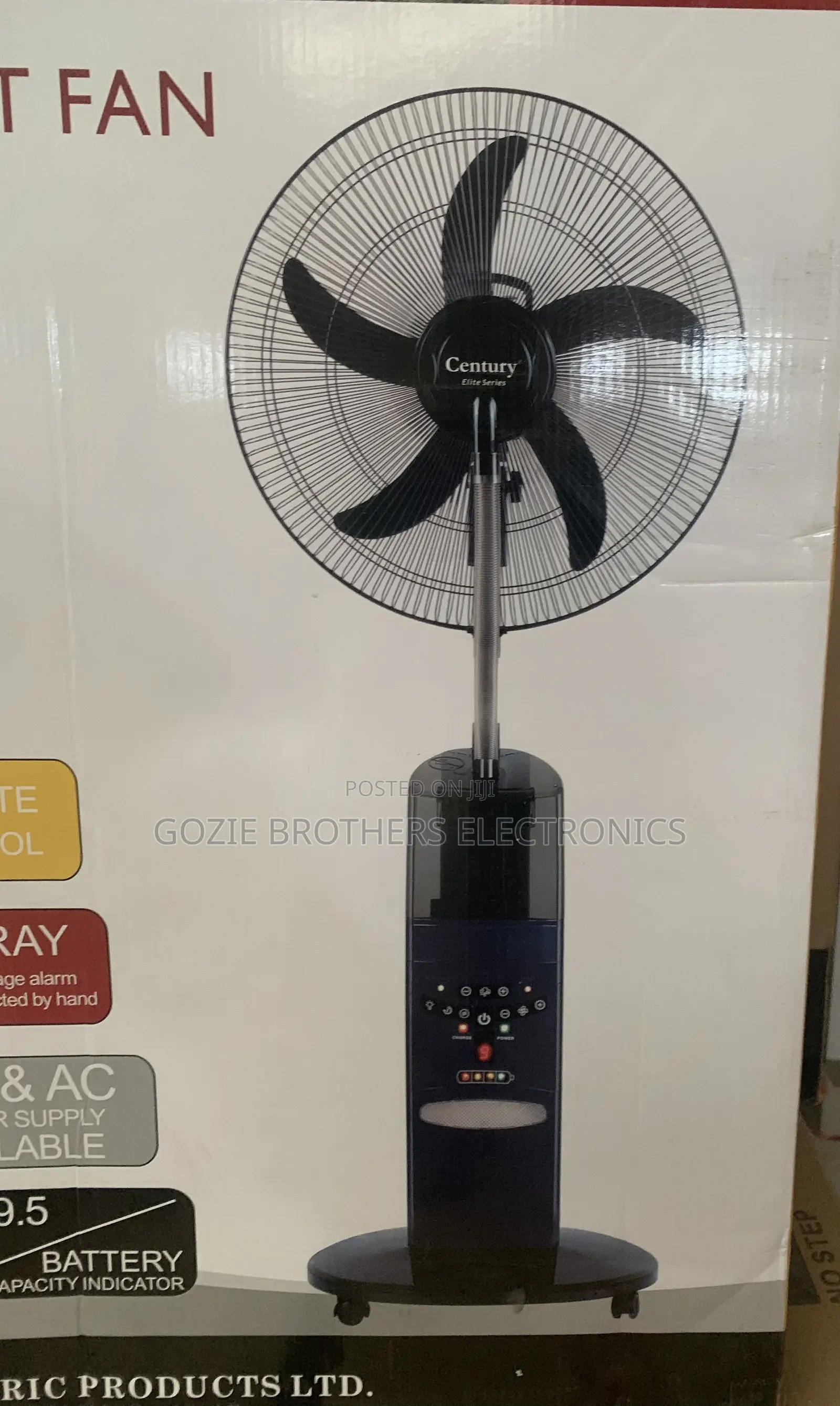 Century 18inches Water and Rechargeable Stand Fan (Mist Fan)