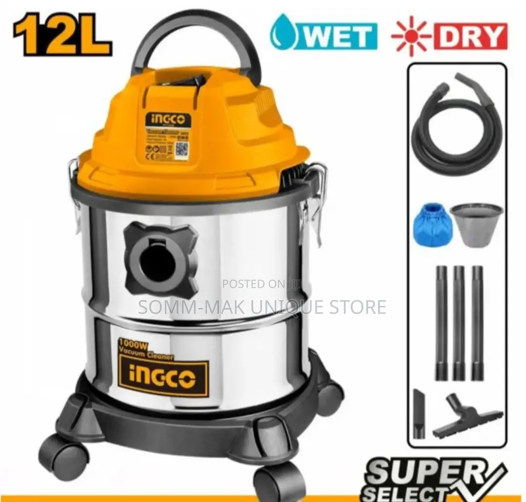 Ingco Wet and Dry Vacuum Cleaner 12l 1000w