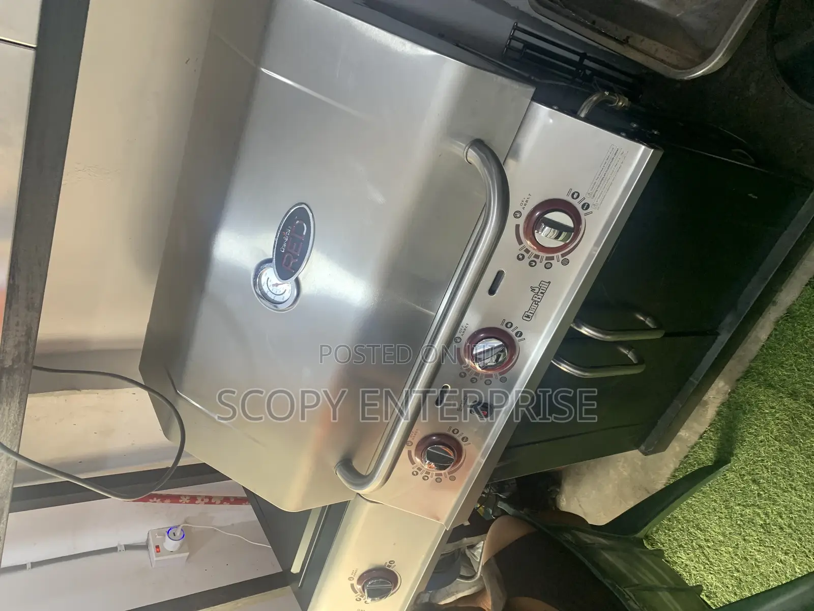 Gas and Charcoal Barbecue Machine
