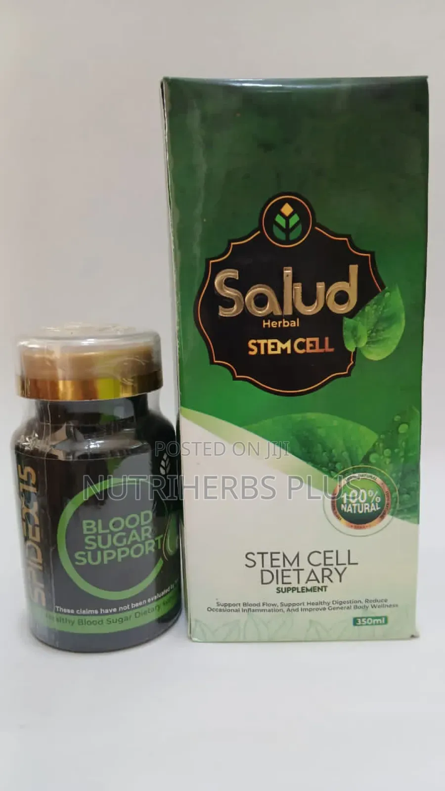 SPIDEX 15 + Salud Stem Cell Supplement for Blood Sugar Level