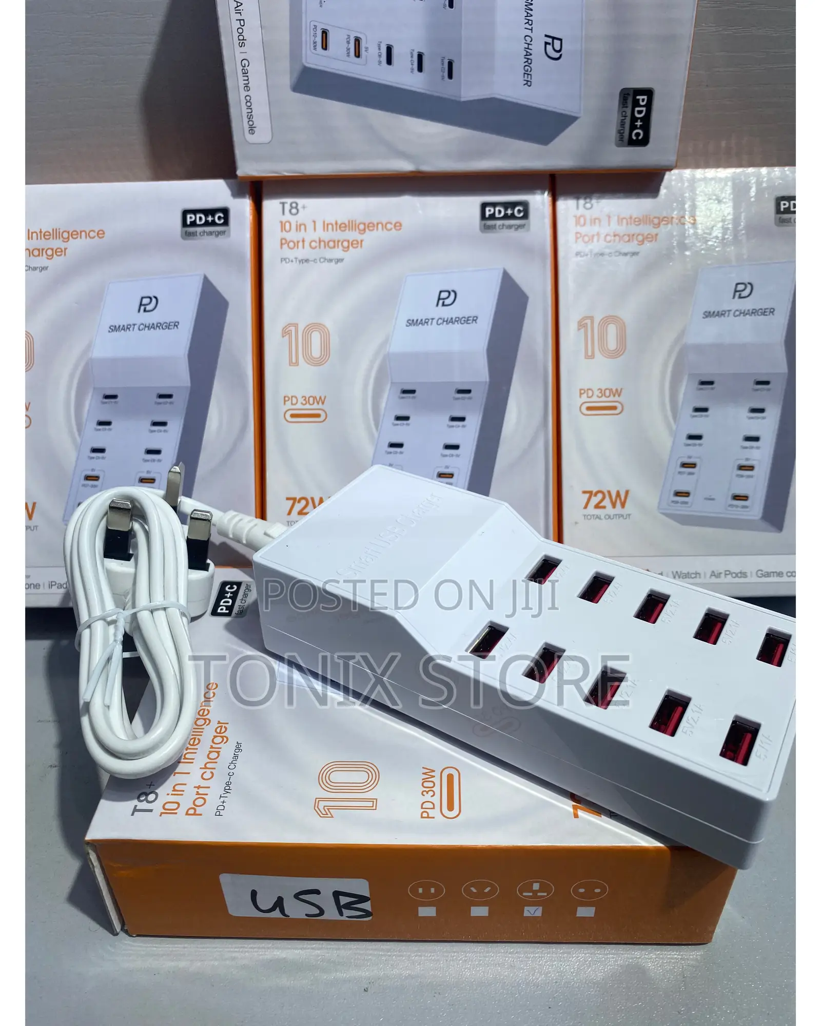 10 In1 Intelligence USB Port Charger
