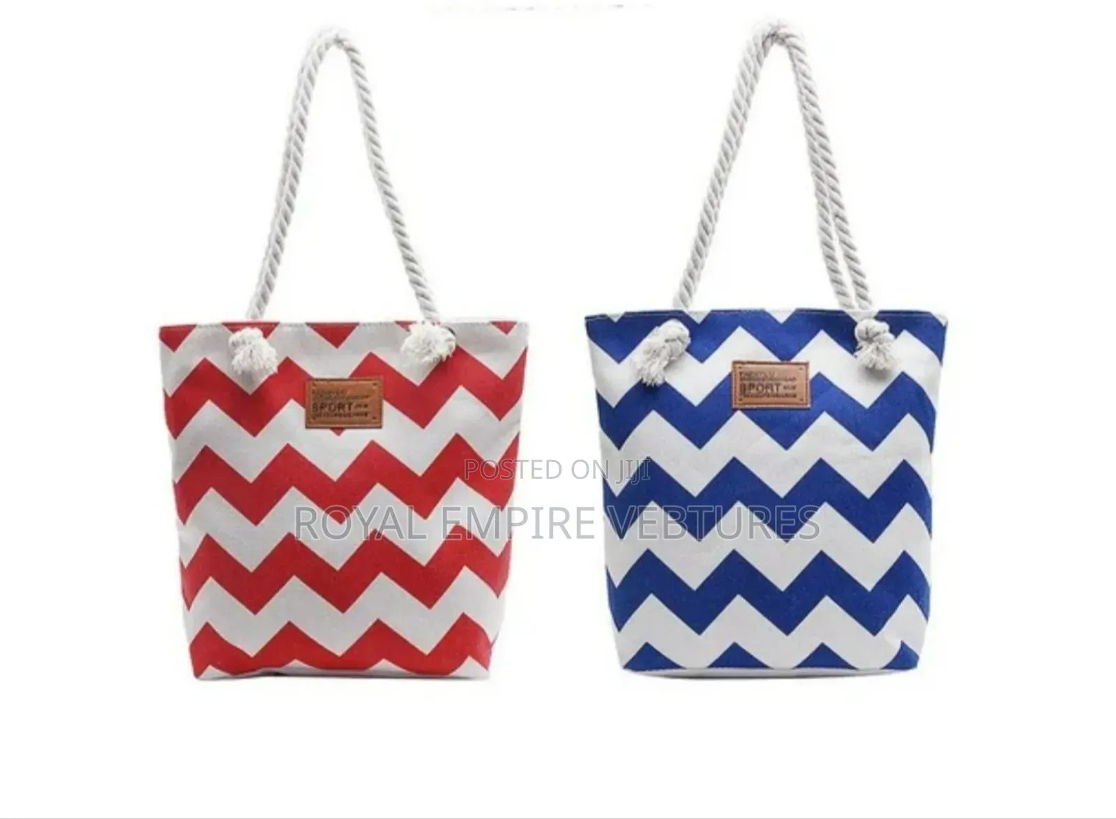 Natural Canvas Tote Beach Bag