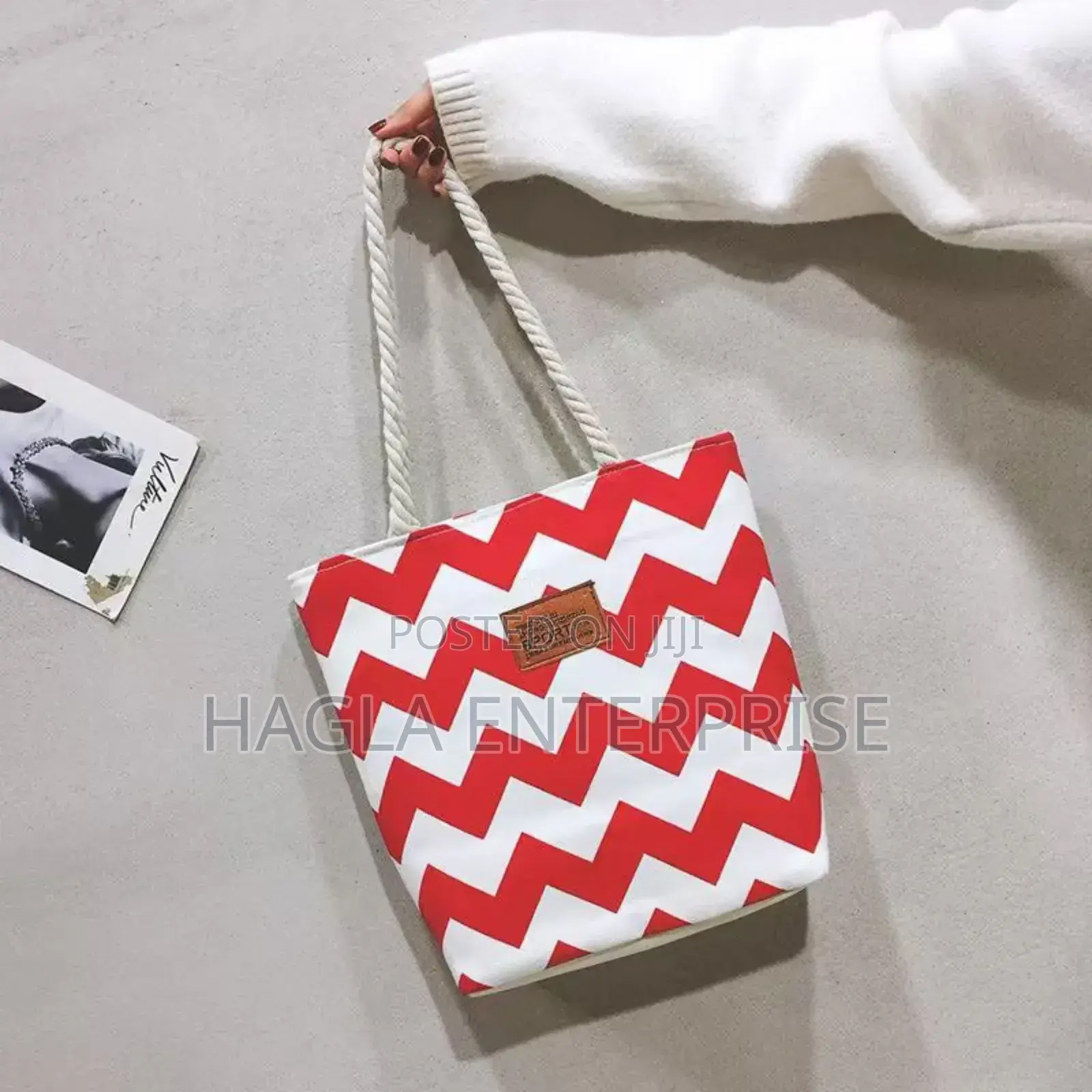 Natural Canvas Tote Beach Bag