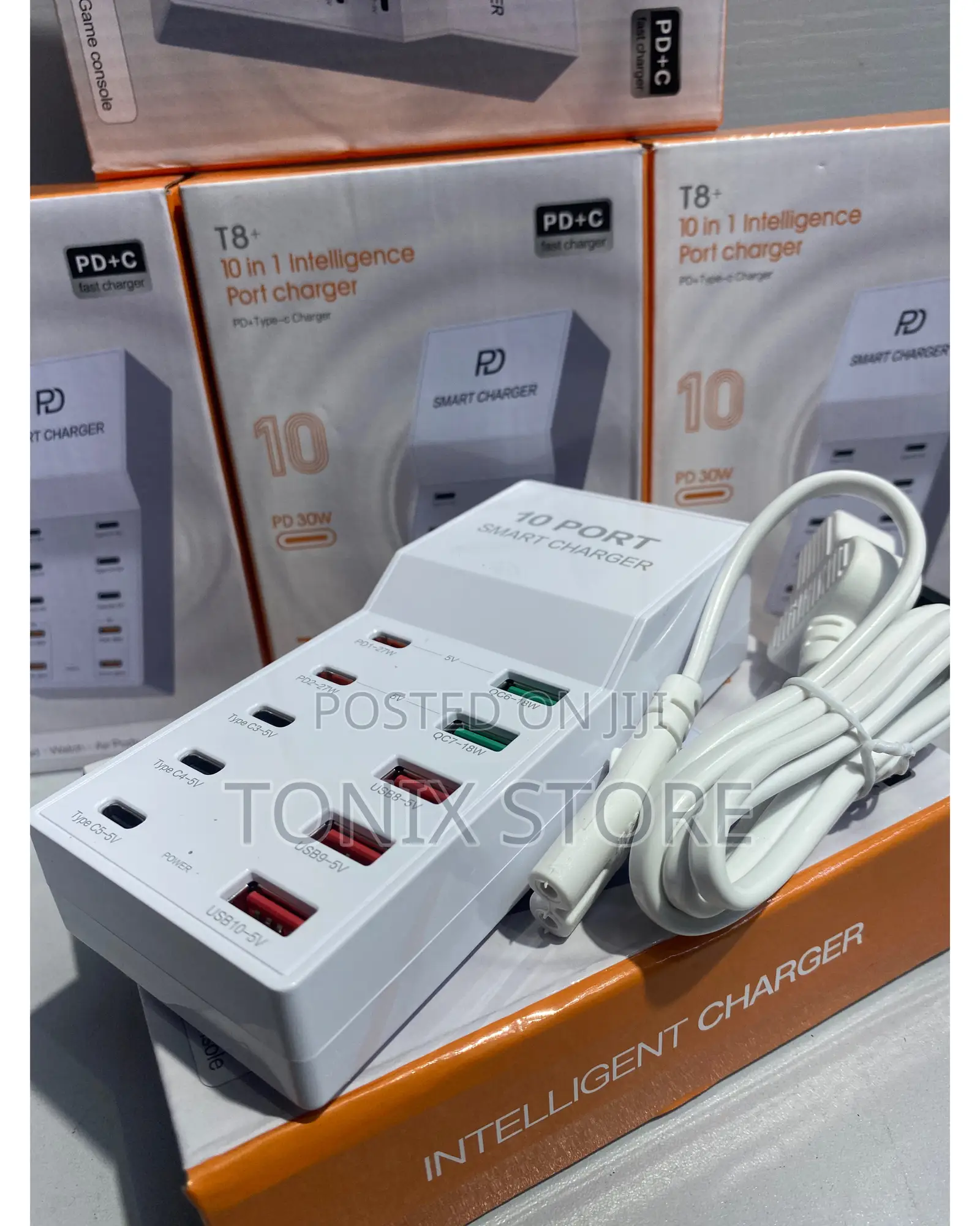 50w 10 Port Type C and Usb Multifunctional Charger