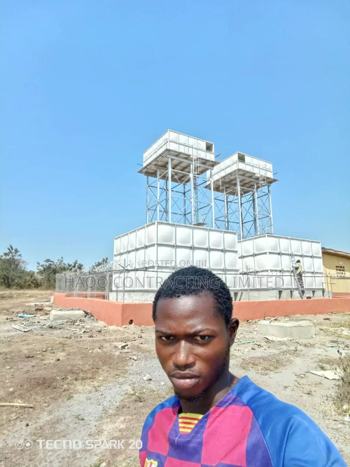 FRP, GRP Fibreglass Sectional Storage Tank Expert in Abuja