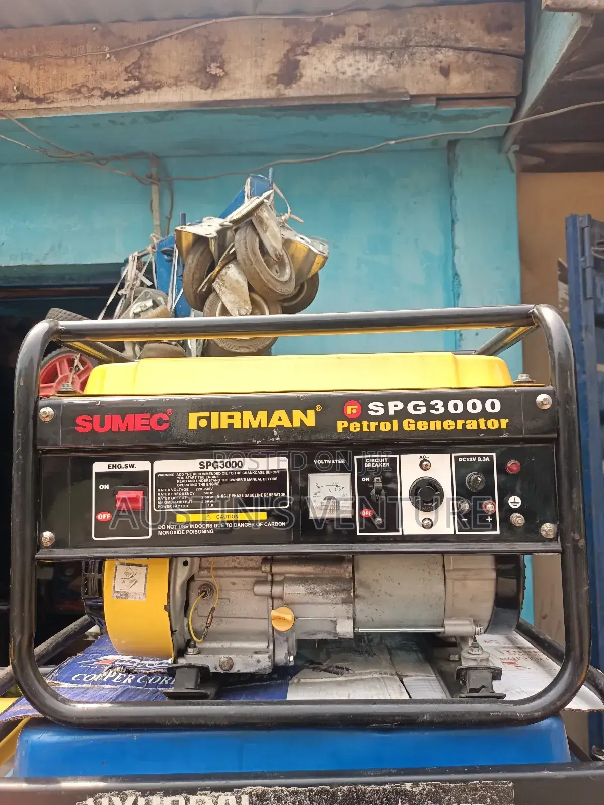 Used Spg3000 Manual Start Firman Generator