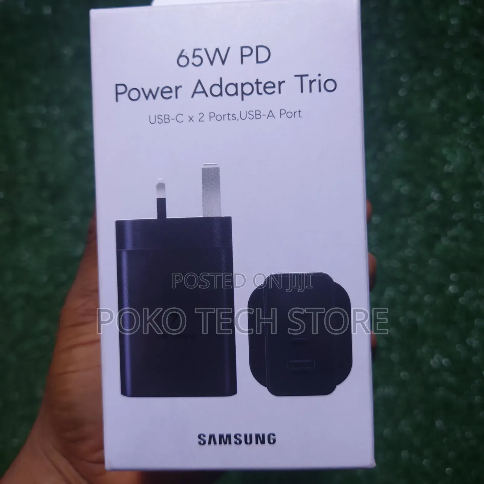 Original Samsung 65w Pd Power Adapter Trio- Black