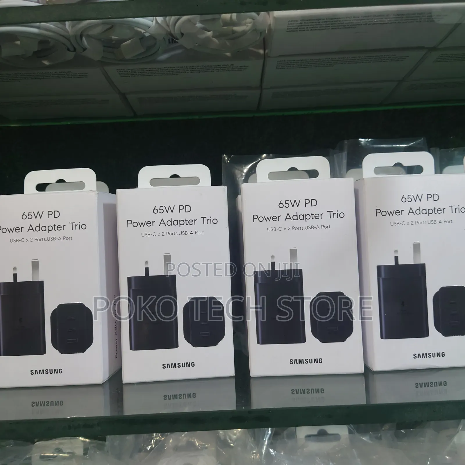 Original Samsung 65w Pd Power Adapter Trio- Black