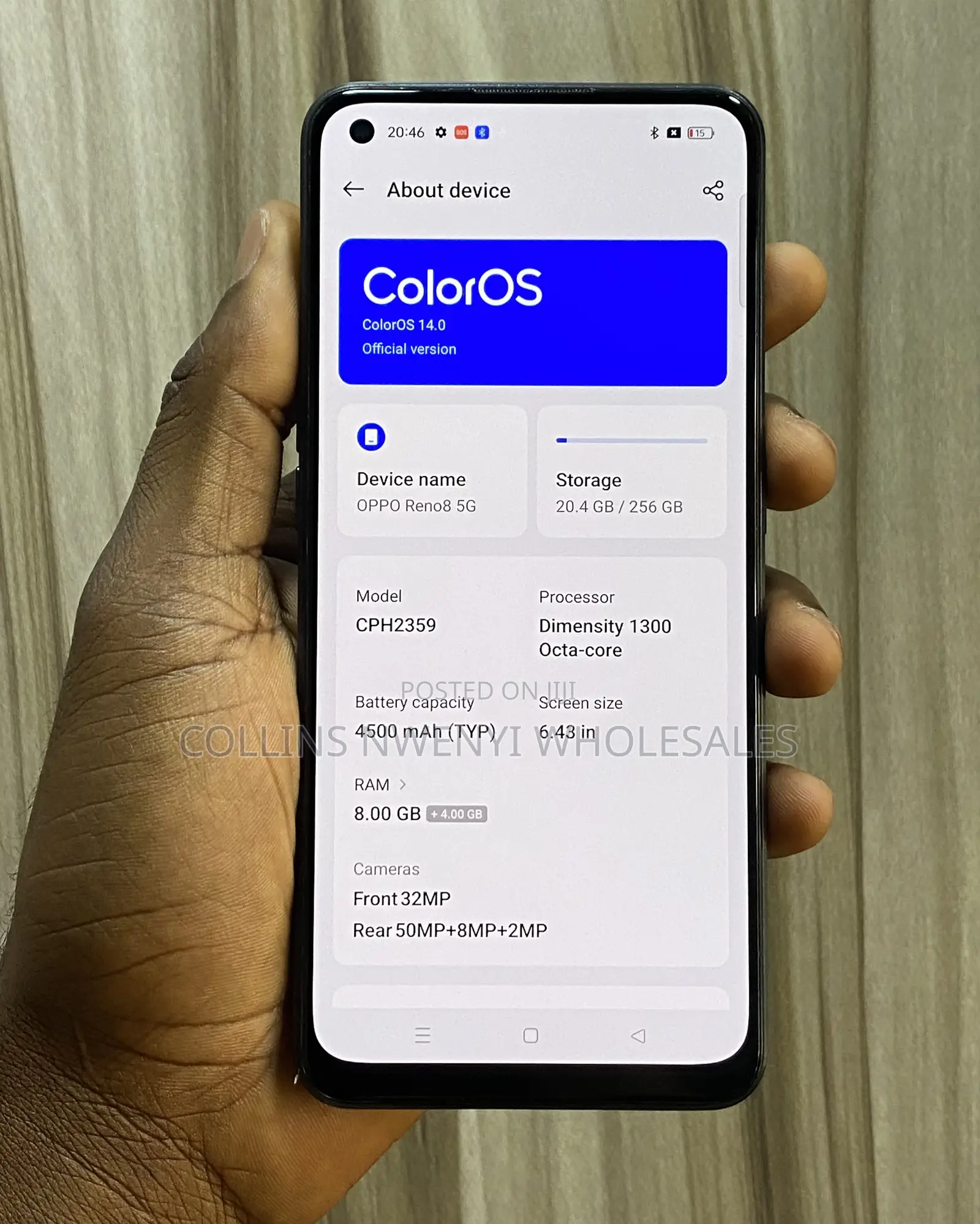 Oppo Reno8 5G 256 GB Black