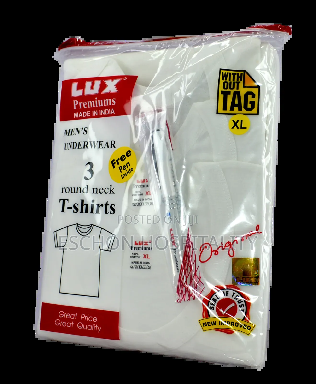 Lux Premium White T-Shirt for Corpers: 3 in 1 Set